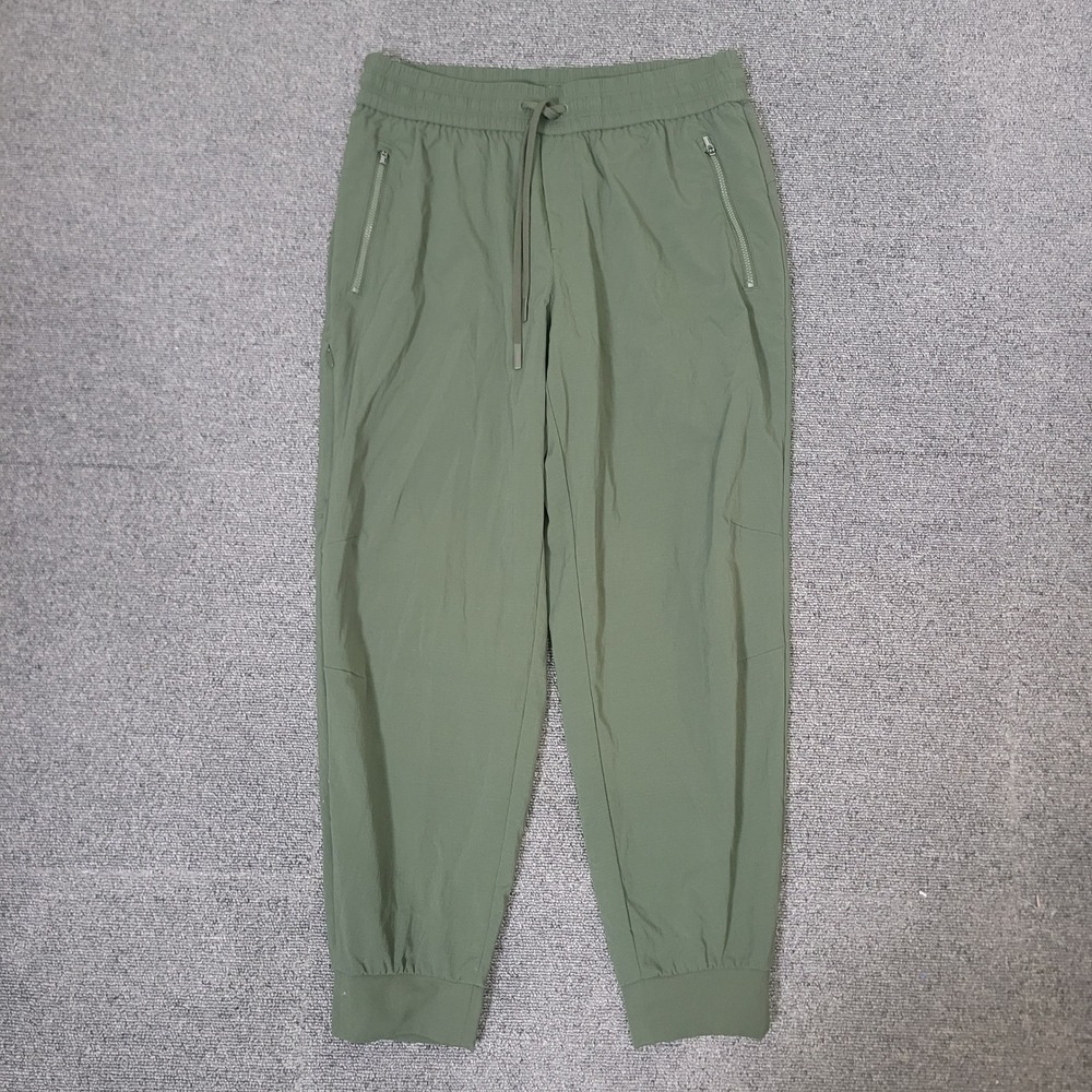 Athleta Size S Jogger Women Olive Green Trekkie Hiking Pants Zipper Pockets